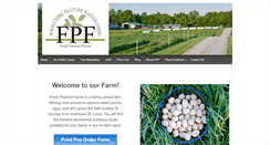 Desktop Screenshot of freshpasturefarms.com